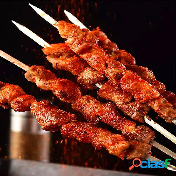 50PCS 30cm Brochetas de barbacoa de acero inoxidable
