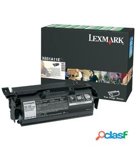 Tóner Lexmark Programa Retorno X651A11L Negro, 7000