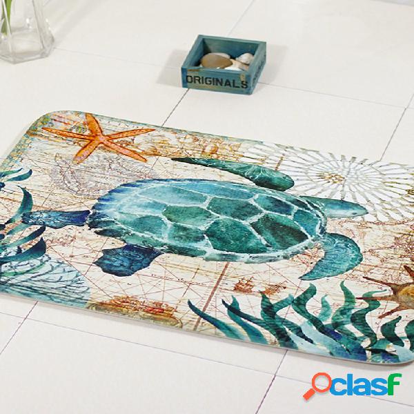 40x60cm Cuarto de baño Felpudo antideslizante Sea Creature