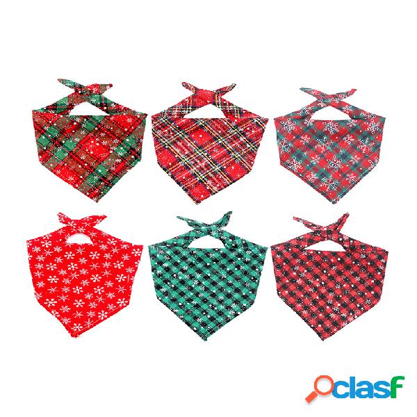 Bufanda triangular navideña de 1 pieza Classic Copo de