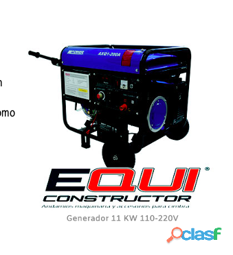 Generador 11 KW, Equiconstructor.