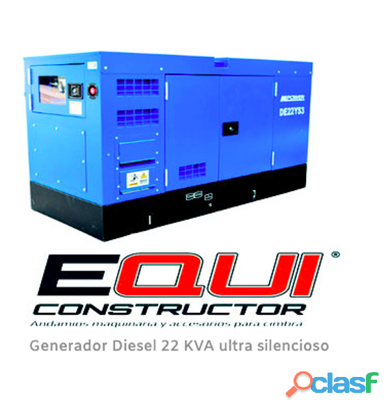 Generador Diesel ultra silencioso, Equiconstructor