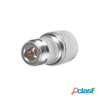 RF Industries Conector Coaxial N Hembra - N Macho, Plata