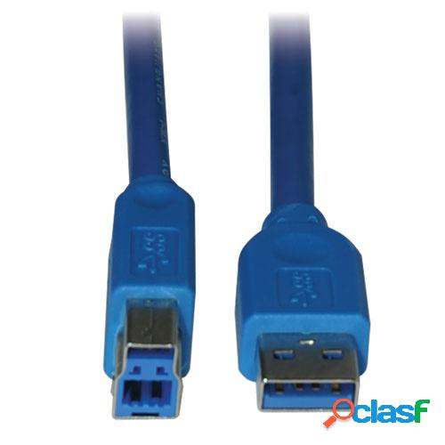 Tripp Lite Cable USB Macho - USB-B Macho, 91cm, Azul