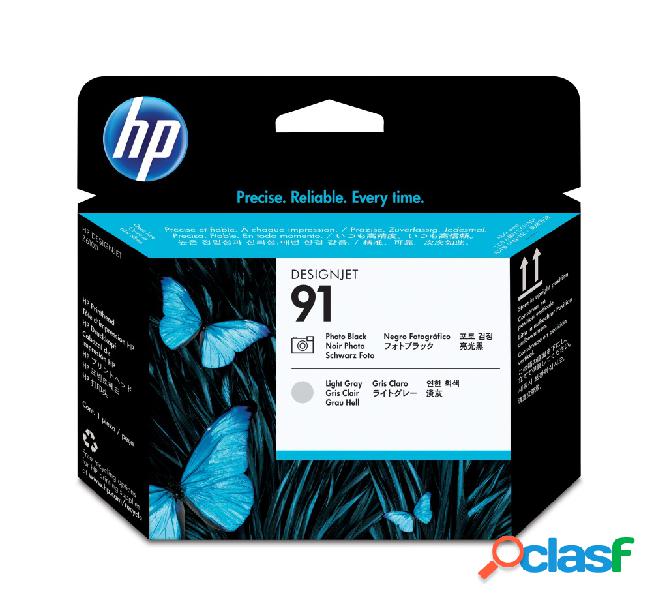 Cabezal HP 91 Negro Fotográfico/Gris Claro