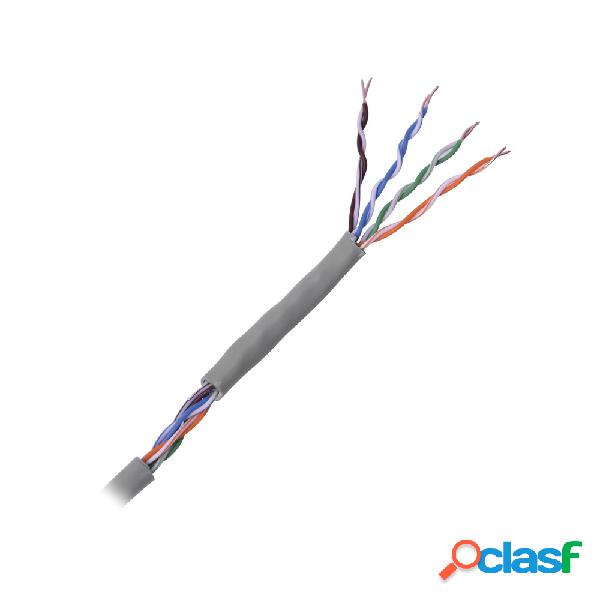 LinkedPRO Bobina de Cable Cat5e UTP, 100 Metros, Gris