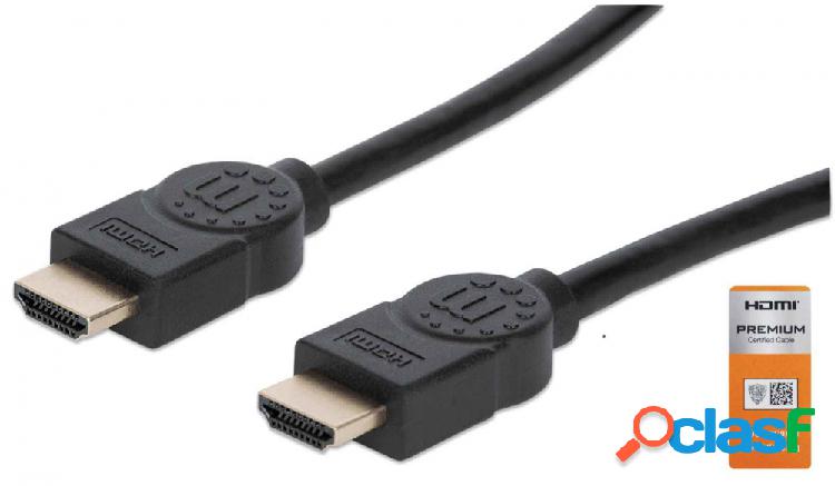 Manhattan Cable Plano HDMI 2.0 Macho - HDMI Macho, 3 Metros,