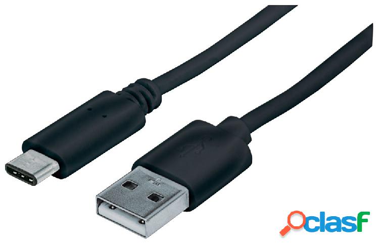 Manhattan Cable USB C de Alta Velocidad, USB C Macho - USB A