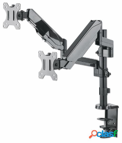 Manhattan Soporte de Escritorio 2 Monitores 17" - 32", hasta
