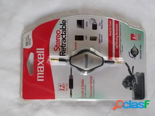 Maxell Cable AUX 3.5mm Macho - 3.5mm Macho, 1.2 Metros,