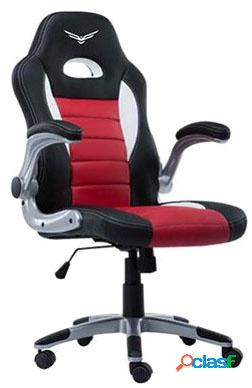 Naceb Silla Gamer Pilot, Negro/Rojo