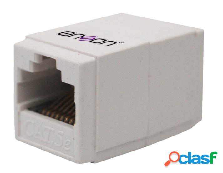 Enson Jack de Red Cat5e, RJ-45, Blanco