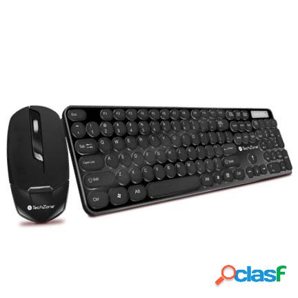 Kit de Teclado y Mouse Techzone TZ18COMB01-INA,