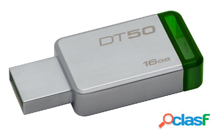Memoria USB Kingston DataTraveler 50, 16GB, USB 3.0,