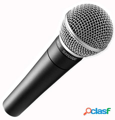 Shure Micrófono SM58, Alámbrico, Negro