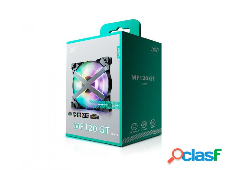 Ventilador DeepCool MF120 GT RGB LED, 120mm, 400 - 1800RPM,