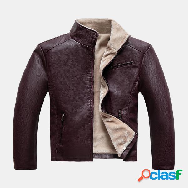 Chaquetas de motociclista gruesas con cuello alto y