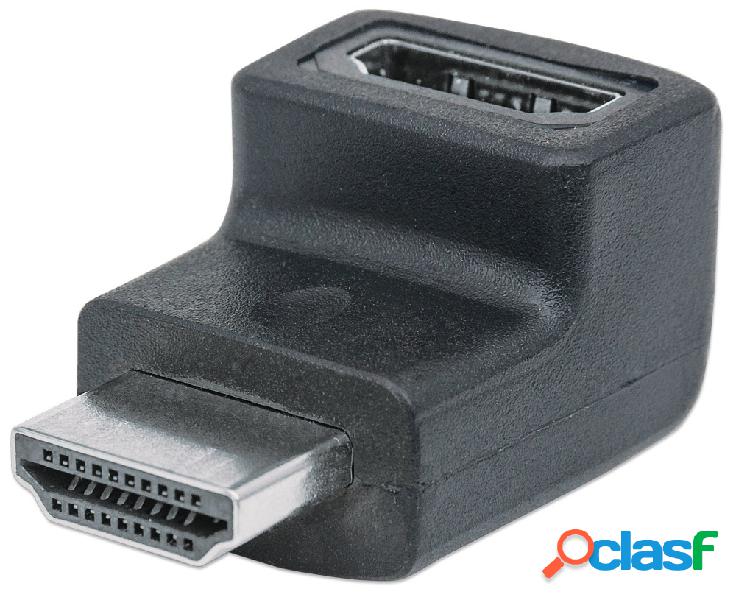 Manhattan Adaptador HDMI Macho - HDMI Hembra, Negro