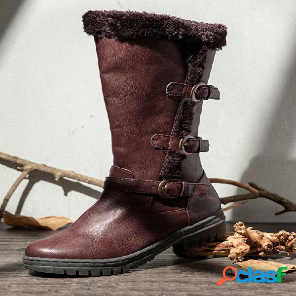 Mujer Invierno Microfibra Cálido Felpa Cremallera Nieve