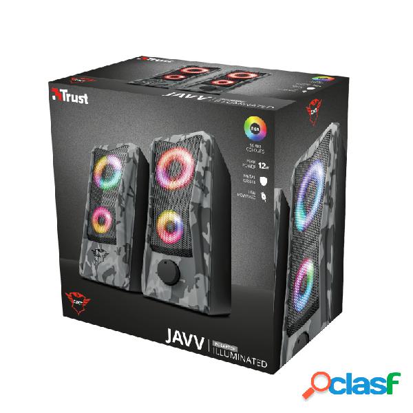 Trust Bocinas para Computadora GXT 606 Javv RGB, Alámbrico,