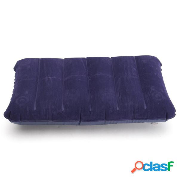47x 30cm PVC Flocado Almohada inflable portátil al aire