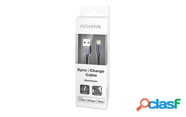 Adata Cable USB A 2.0 Macho - Lightning Macho, 1 Metro,