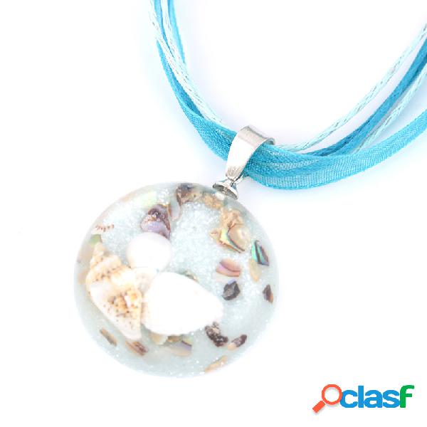 Bohemian Ocean Romance Shell Pearl Inside Hemisphere