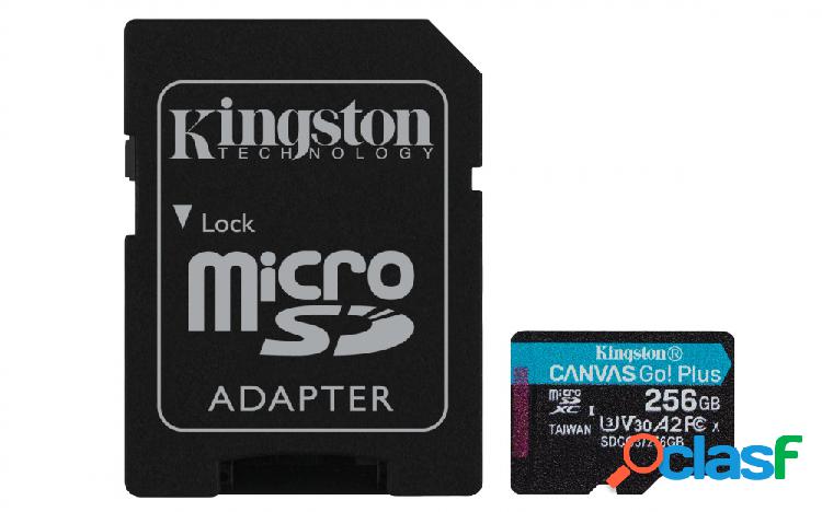Memoria Flash Kingston Canvas Go! Plus, 256GB MicroSDXC