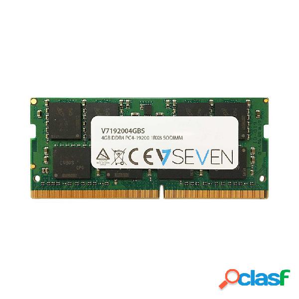 Memoria RAM V7 V7192004GBS DDR4, 2400MHz, 4GB, Non-ECC,