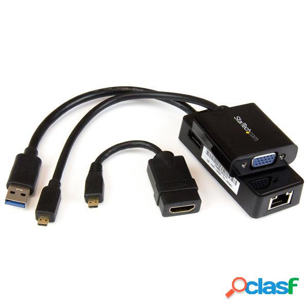 StarTech.com Juego de Adaptadores Micro HDMI - VGA, Micro