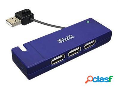 Klip Xtreme Hub KUH-400 USB 2.0 de 4 Puertos, 480 Mbit/s,