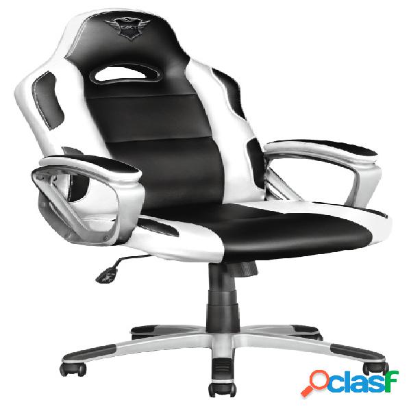 Trust Silla Gamer GXT 705W, hasta 150Kg, Negro/Blanco