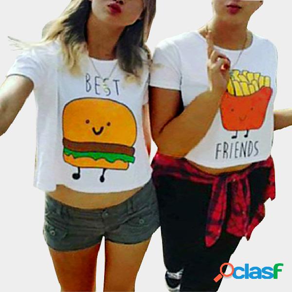 Una camiseta ocasional de las patatas fritas de Bestie en