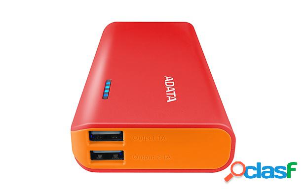 Cargador Portátil Adata PowerBank PT100, 10.000mAh,