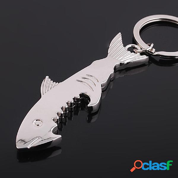 Cutely Shark Glossy Llavero Sliver Metal Bottle Opener Mini