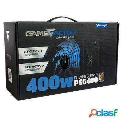 Fuente de Poder Game Factor PSG400 80 PLUS Bronze, 20+4 pin