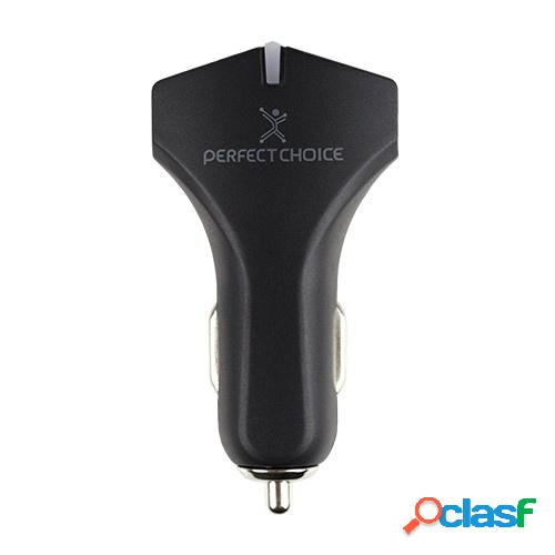 Perfect Choice Cargador para Auto PC-240778, 12V, 2 Puertos