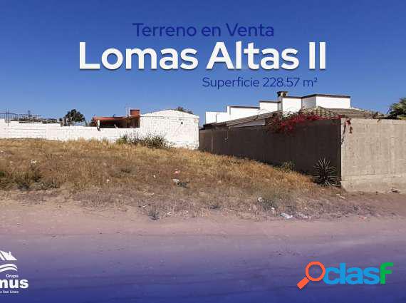 Terreno en venta Lomas Altas II $10.500 Dlls.