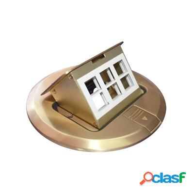 Thorsman Caja de Piso TH-MCPD-B, 3 Puertos, Bronce