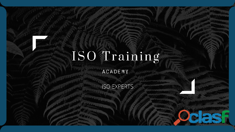 ¡certifícate con ISO training!