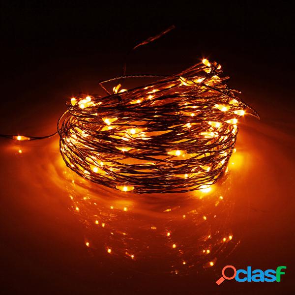 20M 200 LED Solar Powered Cobre Alambre Cadena Fairy Light