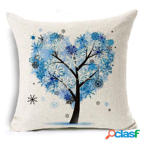 45x45cm Árbol Decorativo y Homing Season Life Cotton lino