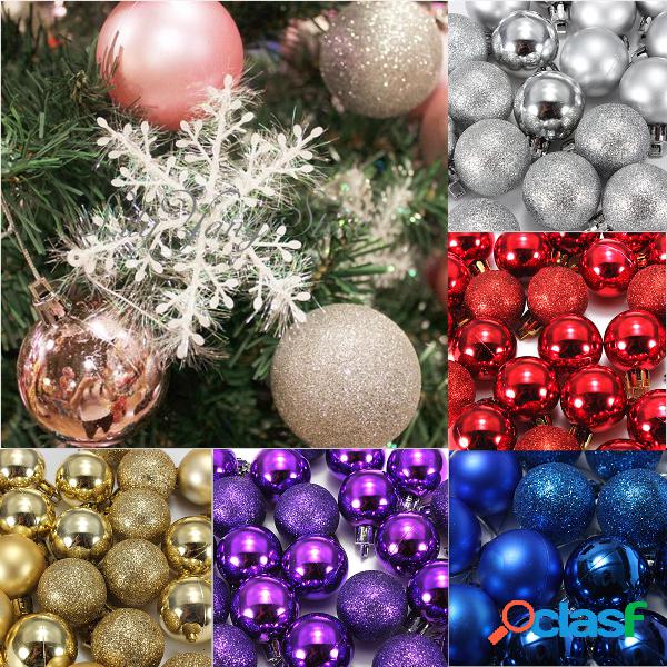 DIY 24Pcs Candy Color Plástico Árbol de Navidad Joyería
