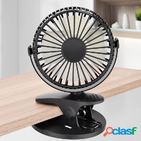 Mini ventilador con rotación de 360 ° Batería Operado /