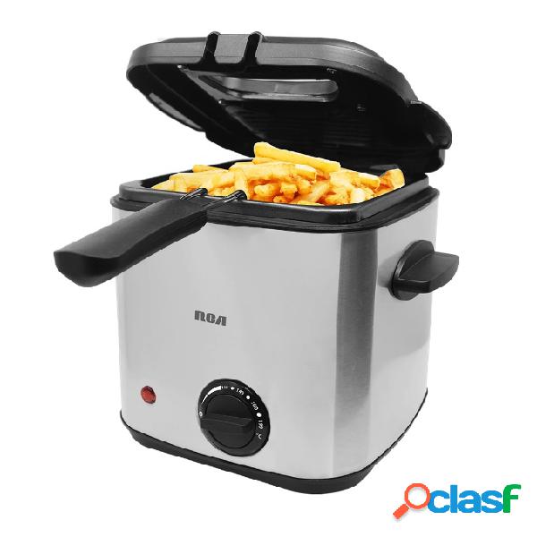 RCA Freidora RC-DF2, 1.5 Litros, Negro/Plata