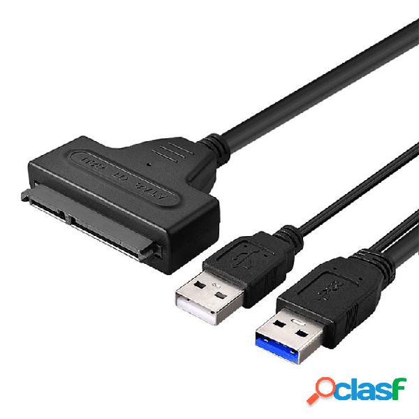 ELE-GATE Cable SATA Macho - 2x USB 2.0 Macho, 25cm, Negro