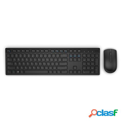 Kit de Teclado y Mouse Dell KM636, Inalámbrico, USB, Negro