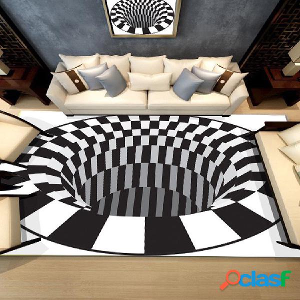 Ouniman Alfombra de área rectangular Shaggy Creativa