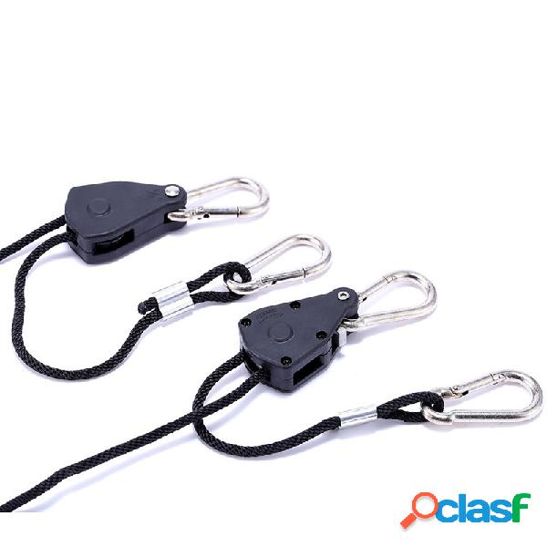1 Par de 1/8 "Ajustable Grow Light Cuerda Percha Levante