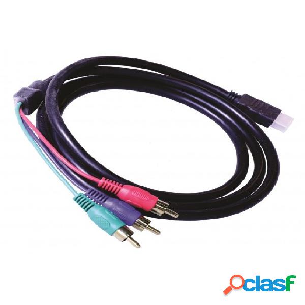 Antrolite Cable HDMI Macho - RCA Macho, 1.5 Metros, Negro